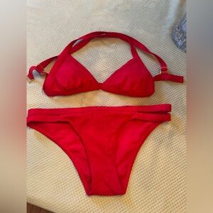 Xhilaration Red Bikini Set